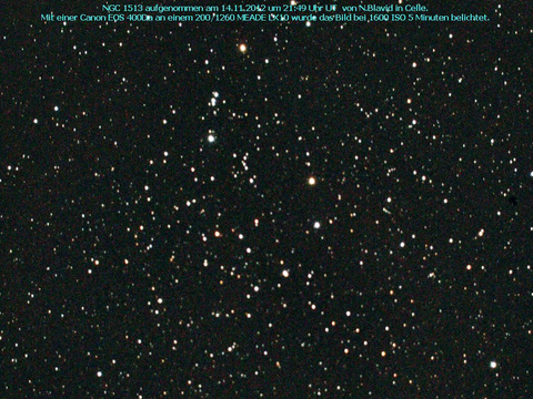 NGC 1582 - ein offener Sternhaufen im Perseus