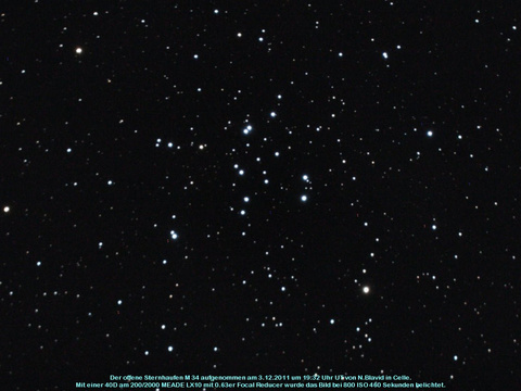 Messier 34 - offener Sternhaufen im Perseus