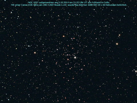 NGC 1027 - ein offener Sternhaufen im Perseus