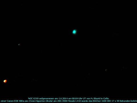 NGC 6210 - ein planetarischer Nebel im Herkules (Hercules)