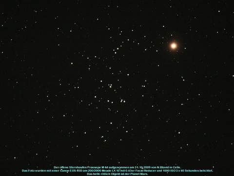 Messier 44 - die Praesepe im Krebs (Cancer)