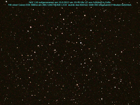 NGC 110 - ein offener Sternhaufen in der Cassiopeia