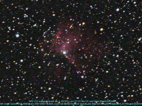 SH2-112 - ein Emissionsnebel im Schwan (Cygnus)