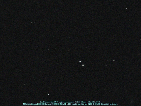 Messier 40 - Doppelstern in der großen Bärin (Ursa Maior)