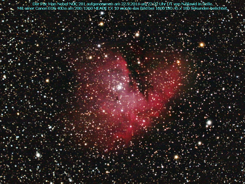 Der Pacmannebel - ein Emissionsnebel in der Kassiopeia (Cassiopeia)