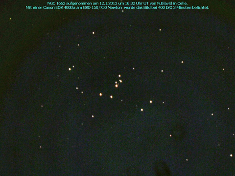 NGC 1662 - ein offener Sternhaufen im Orion