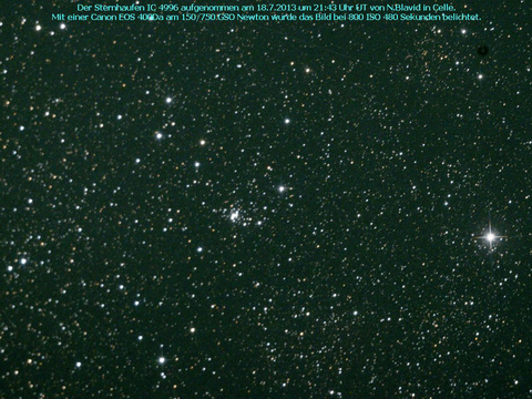 IC 4996 - ein offener Sternhaufen im Schwan (Cygnus)