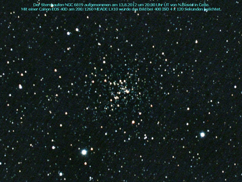 NGC 6819 - ein offener Sternhaufen im Schwan (Cygnus)