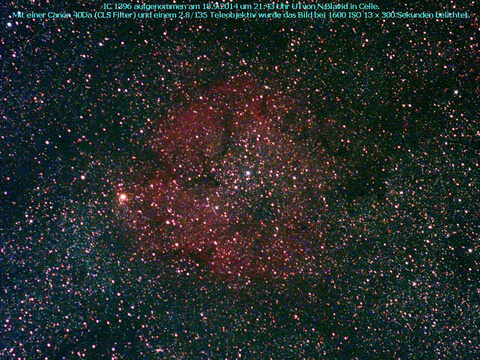 IC 1396 - ein Emissionsnebel und ein offener Sternhaufen im Cepheus