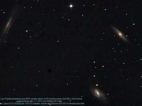 Messier 66 - Spiralgalaxie im Löwen (Leo)